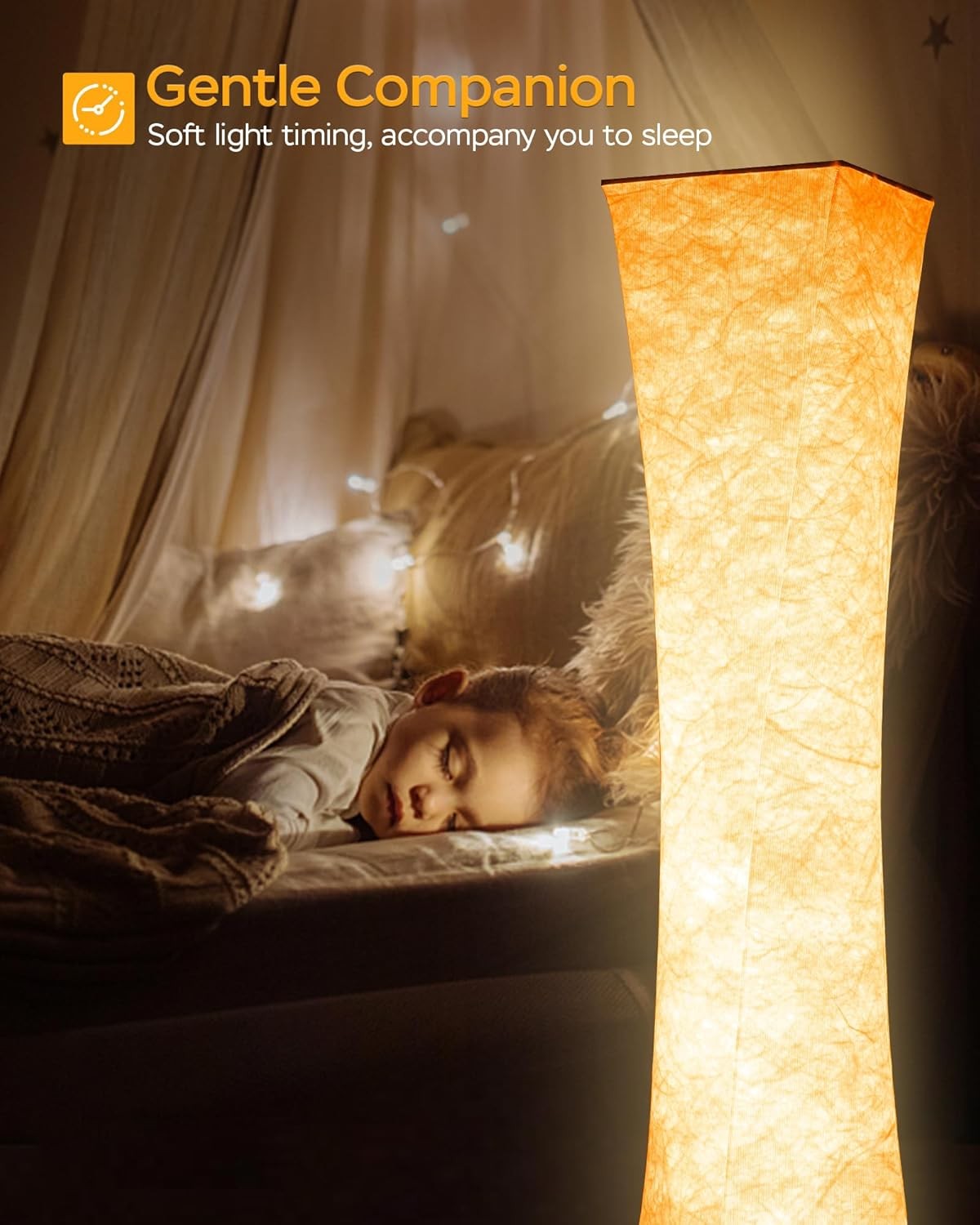 Smart RGB LED Floor Lamp App Remote Music Sync Dimmable Mood Light