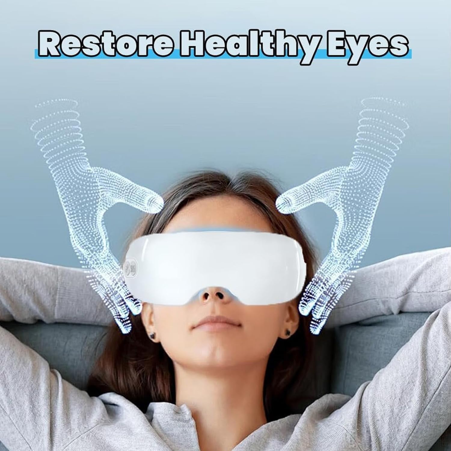 Steam Eye Mask Heat & Cold Cordless Dry Eye Dark Circle Relief