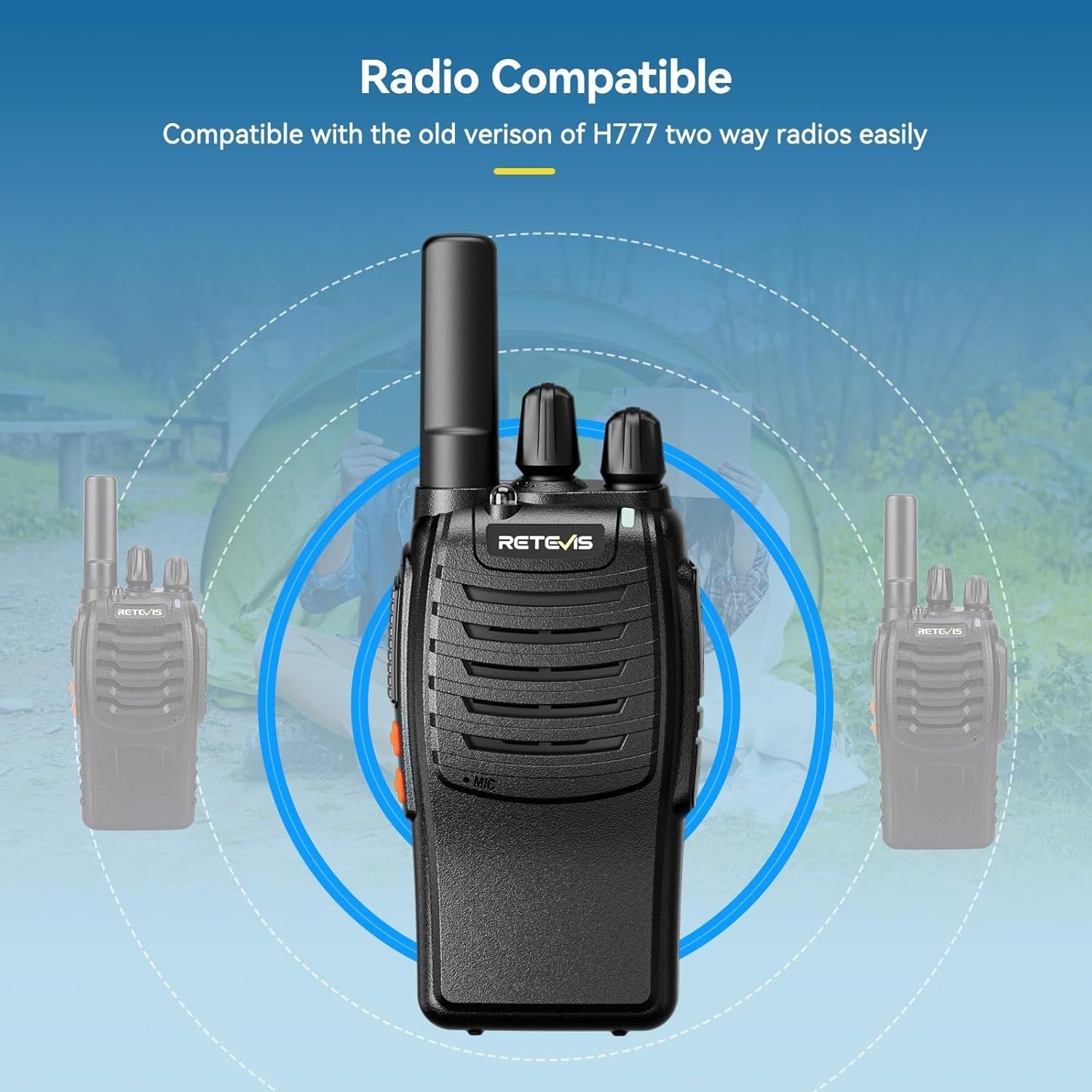 PMR446 Walkie Talkie Rechargeable VOX Flashlight USB-C 16CH Radio