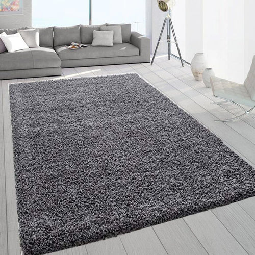 Extra Large Shaggy Rug 160x230cm 5cm Thick Soft High Pile Dark Grey Carpet