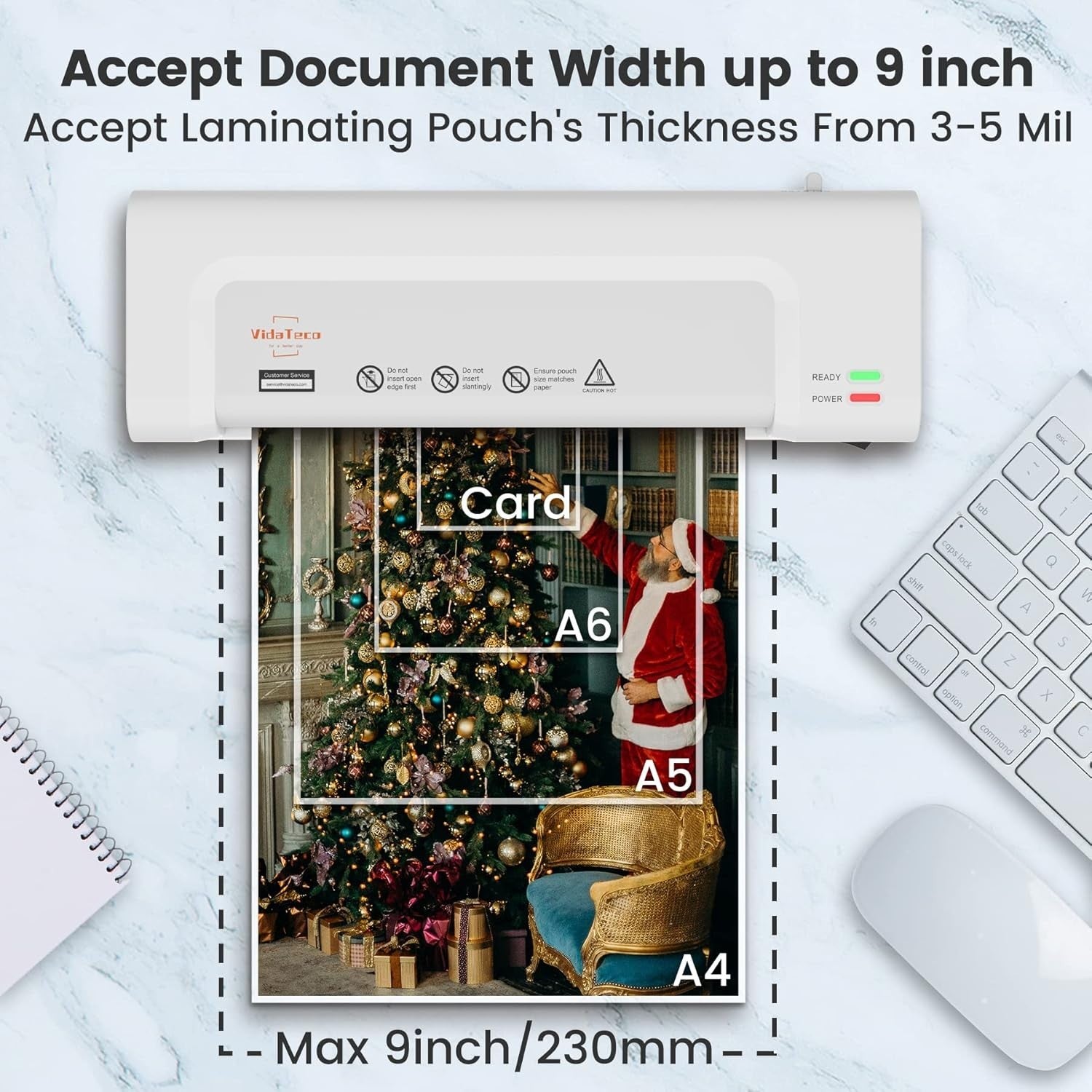 Portable A4 Laminator Compact Lightweight Desk Friendly Home Office Use