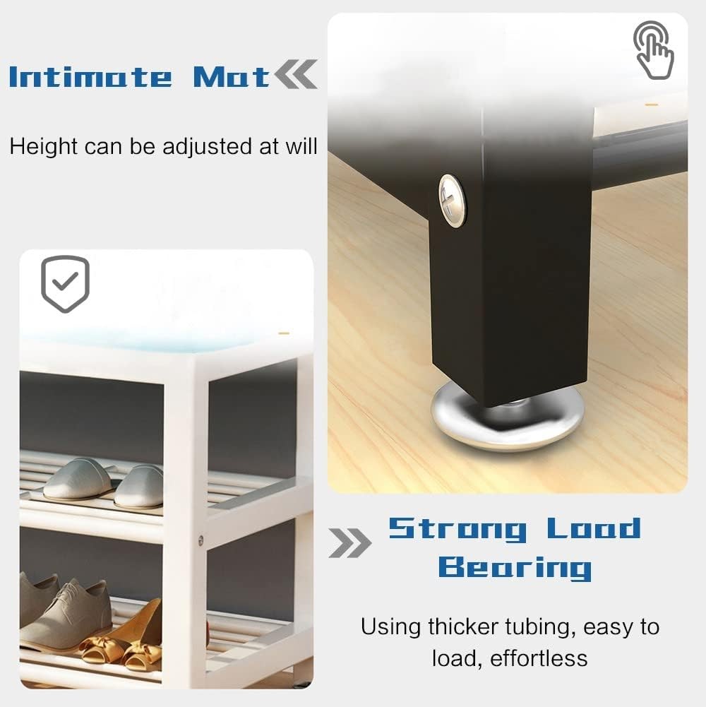 Compact White Grey Coat Rack with Bench & Shoe Storage 80cm Hallway Stand