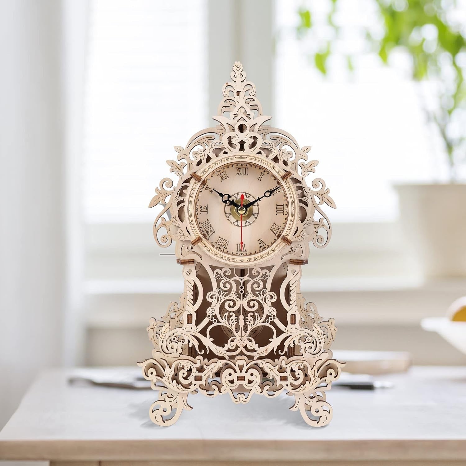 3D Wooden Pendulum Clock Puzzle DIY Kit, Creative DIY Craft Model