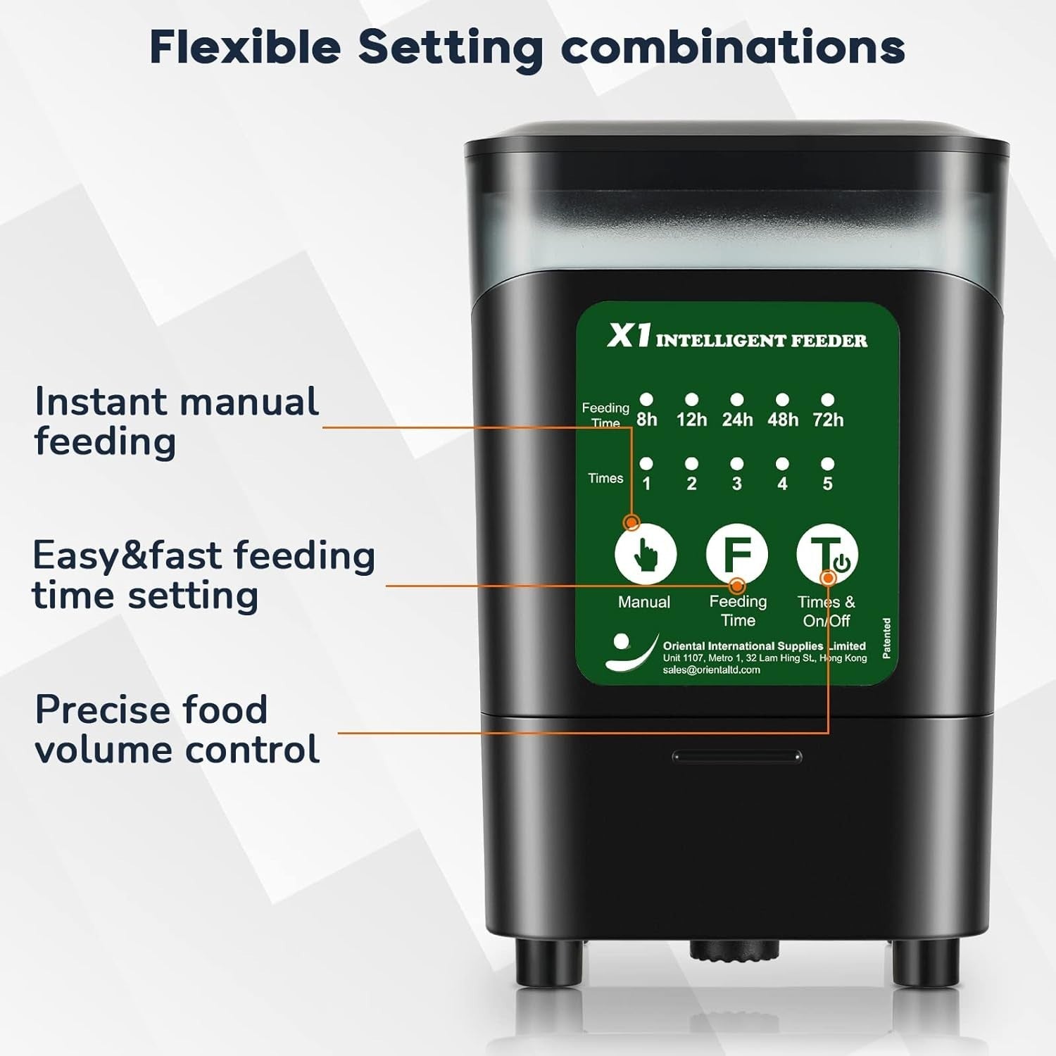 Automatic Fish Feeder 14oz Aquarium Food Dispenser Timer Moisture Proof