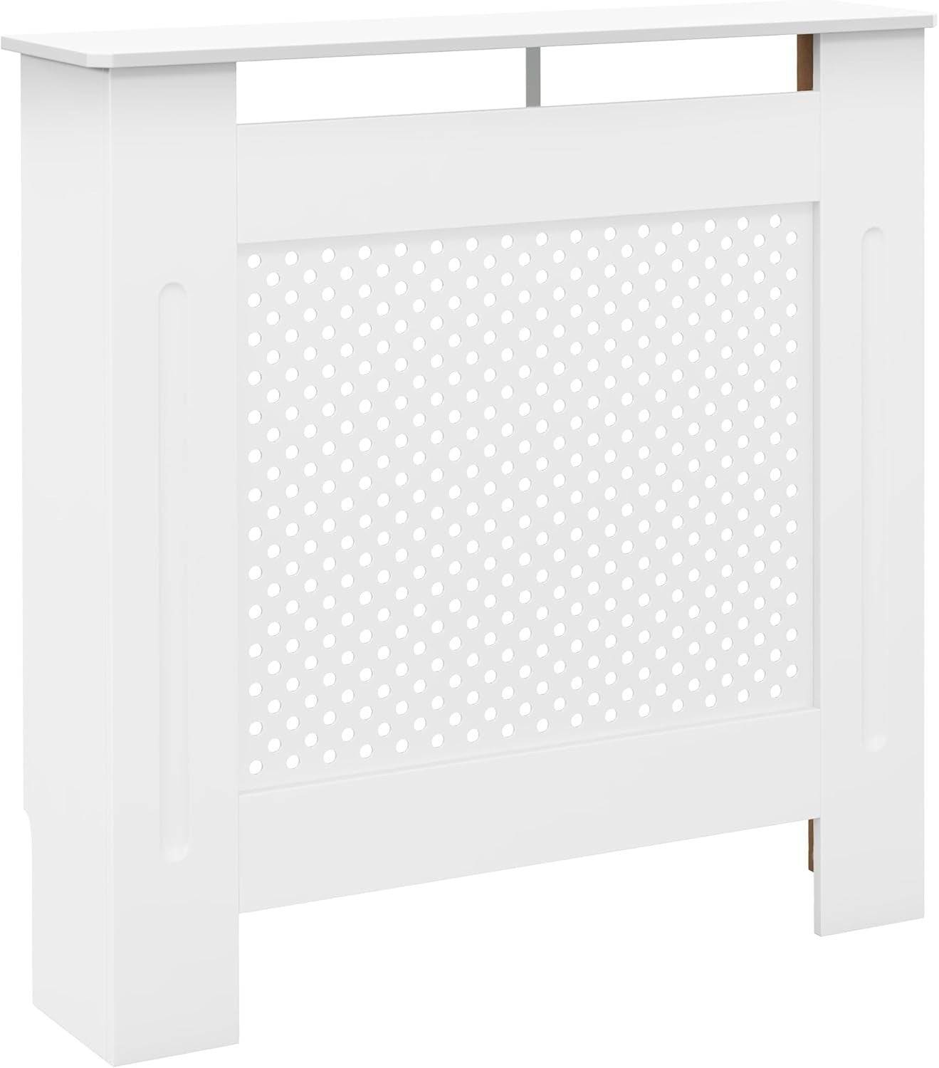 White Radiator Cover Small Modern Wood Cabinet Grill Design 78x19x82cm