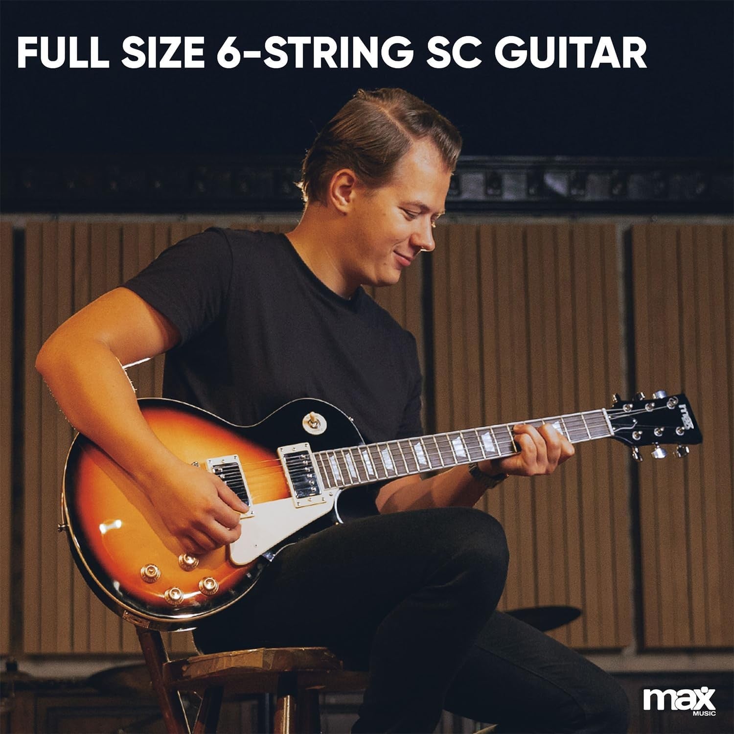 Electric Guitar Starter Pack SC Style 40W Amp Sunburst Kit