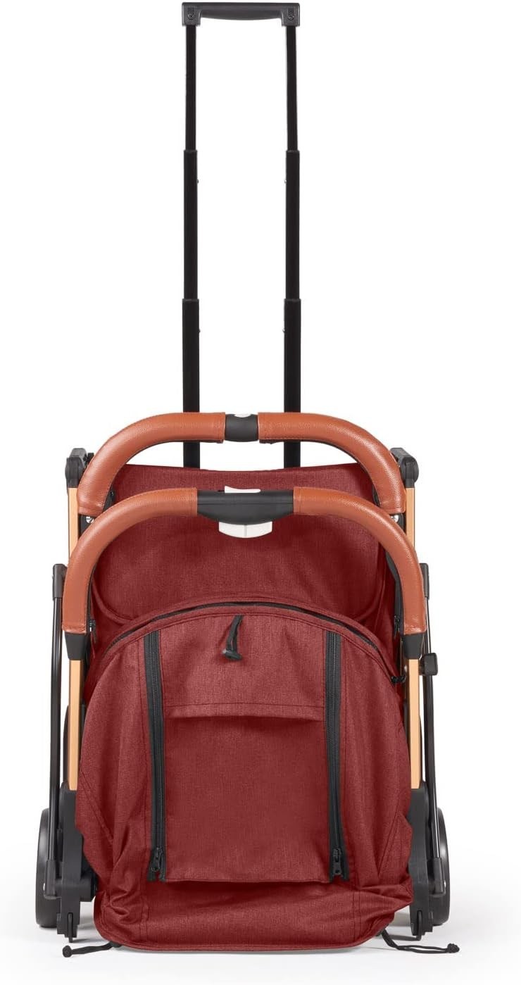 Lightweight Baby Pushchair One-Hand Fold Travel Buggy Reclining Seat Red