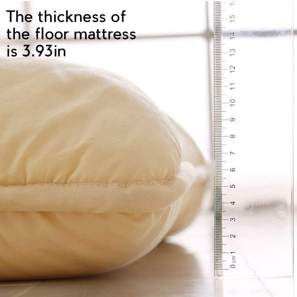 King Size Foldable Japanese Futon Mattress | Thick, Breathable Tatami Pad