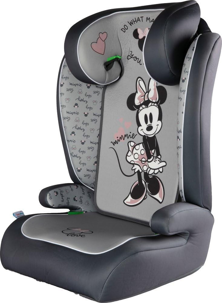 i-Size Child Car Seat 100–150cm R129 High Back Booster Cartoon Grey