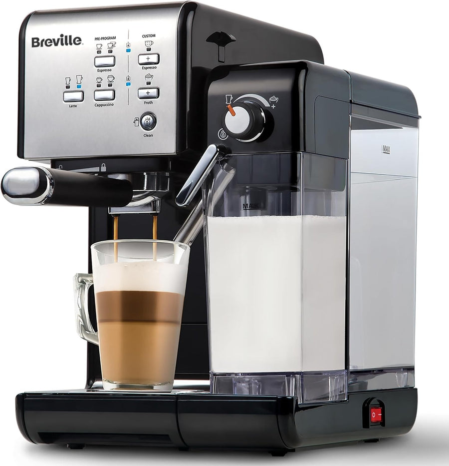 Espresso Coffee Machine | 19 Bar Italian Pump | Automatic Milk Frother | 1.4L