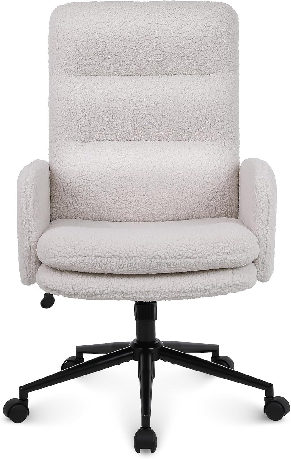 Ergonomic Desk Chair Reclining Swivel Office Home Adjustable Height Cream