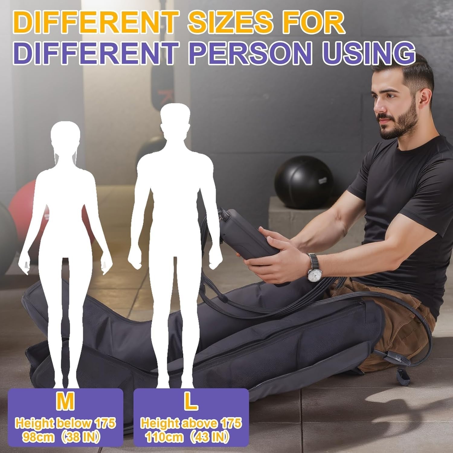 Air Compression Leg Massager Boots for Pain Relief, Circulation & Recovery