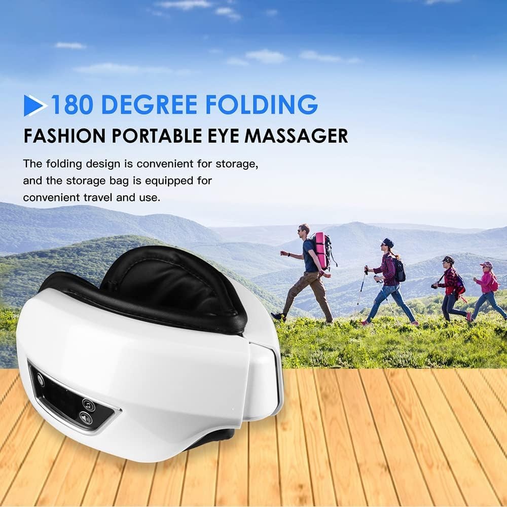 6D Airbag Eye Massager Heat Vibration Music Sleep Mask