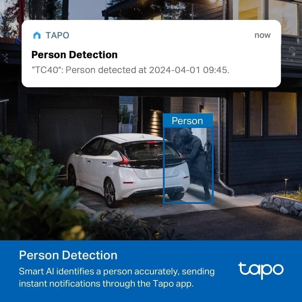 1080P Outdoor Security Camera 360° PTZ WiFi Color Night Vision AI