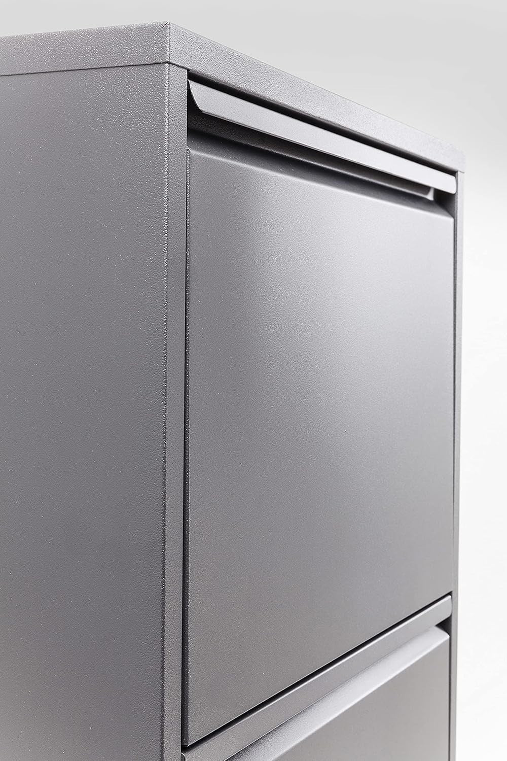 Slim 5-Drawer Shoe Cabinet Anthrazit– Space-Saving Metal Tilt Rack 170x50x15cm