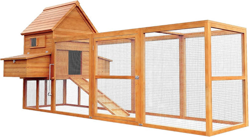 Large Chicken Coop with Run 310x150x150cm Wooden Hen House