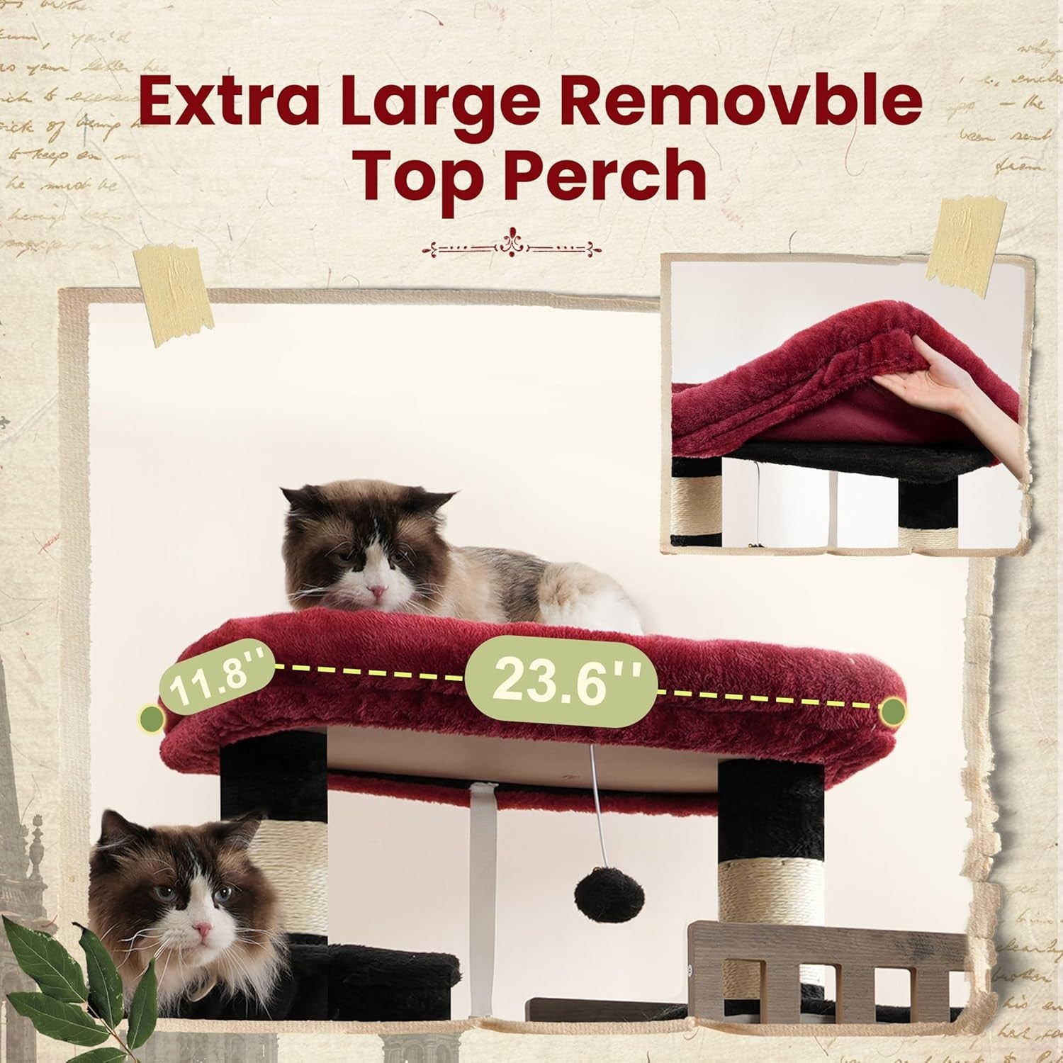 Maine Coon Cat Tree Heavy Duty Tower Large Cats Condo Hammock 15 Posts