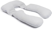 Pregnancy Pillow XXL Full Body Maternity Nursing Organic Cotton Grey