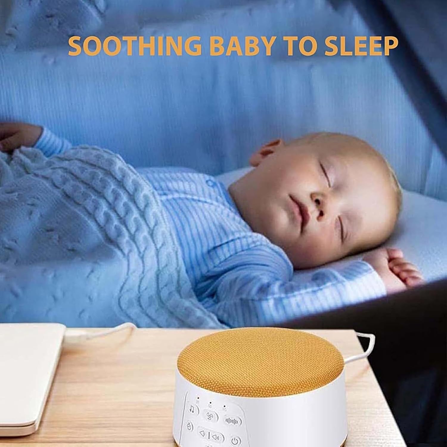 White Noise Machine with Diffuser, Humidifier, 10 Sounds & LED Night Light