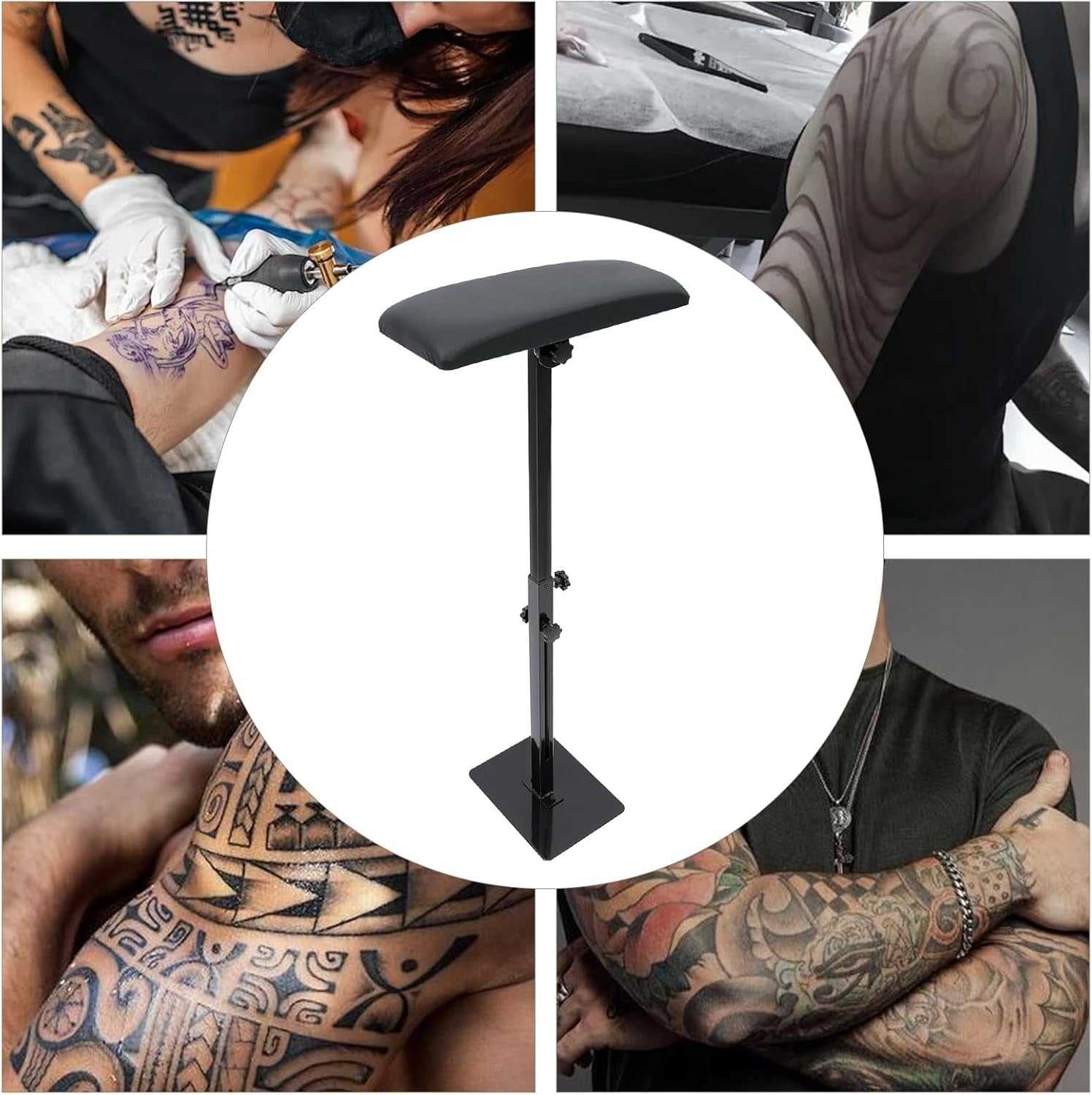 Tattoo Armrest Stand Adjustable Height Arm Leg Rest Heavy Duty Studio Support