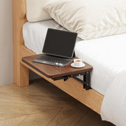 Floating Bedside Shelf Table for Small Spaces – Bed-Mounted Folding Tray