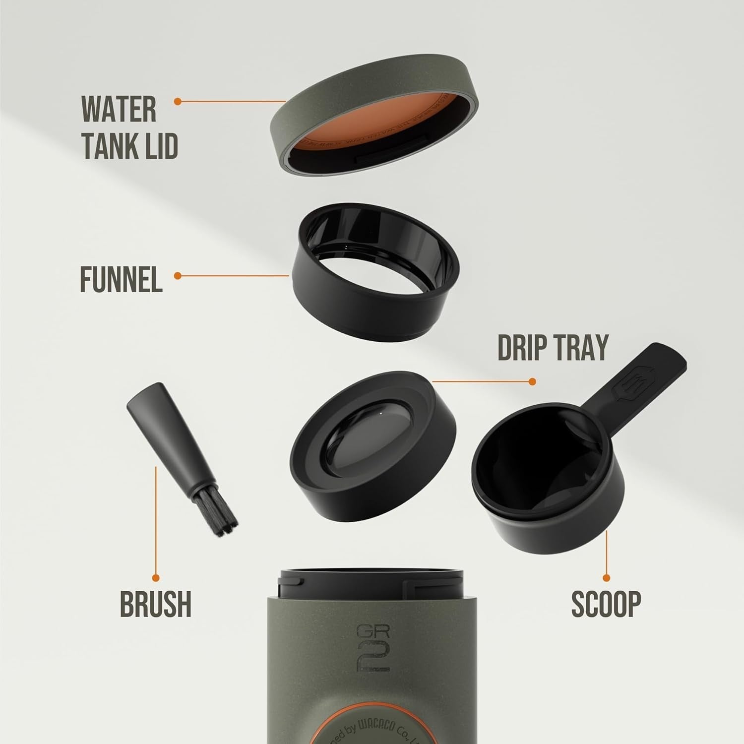 Portable Espresso Maker 18 Bar Manual Coffee Machine Travel Compact Lightweight