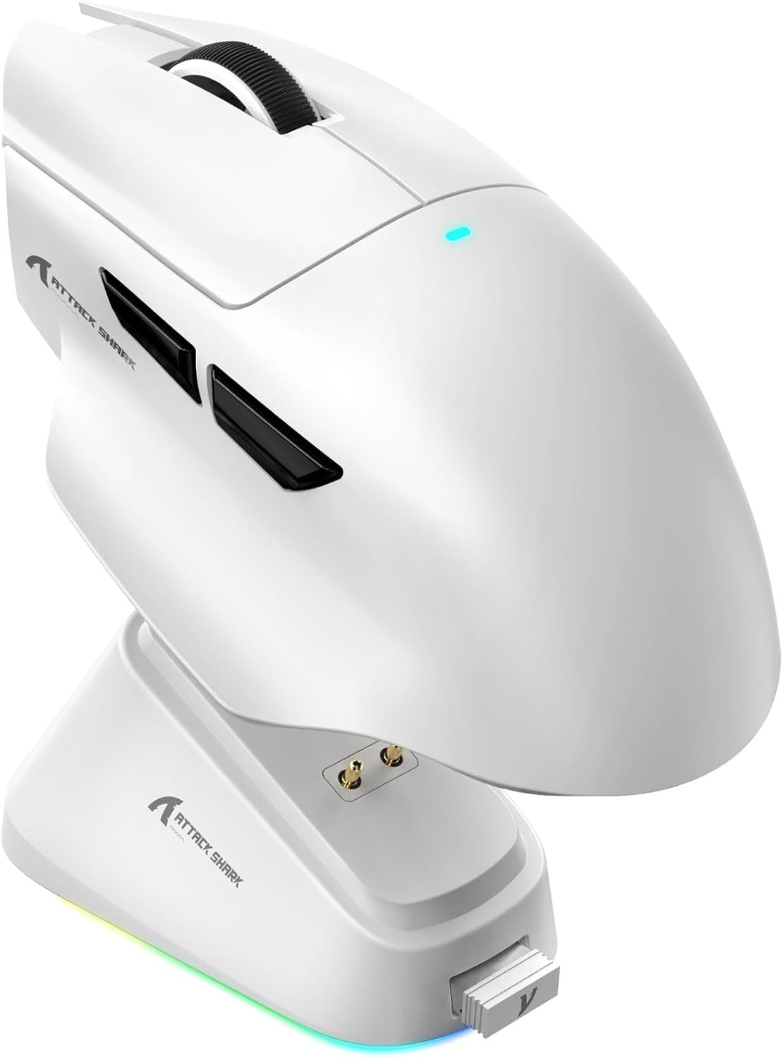 Superlight Gaming Mouse 25000 DPI Wireless RGB Dock 65g White