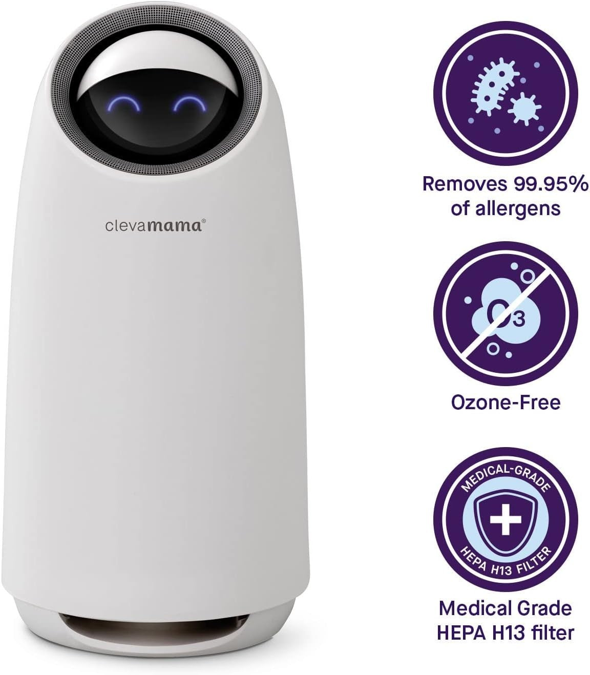 H13 HEPA Air Purifier Ozone Free Nursery Smart App Alexa Timer