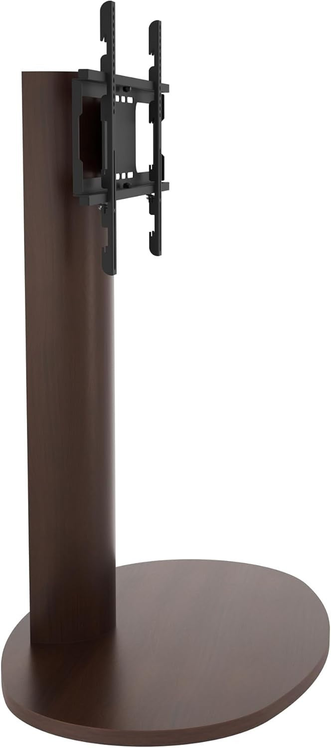 Tall Wood TV Stand Swivel Mount 65” Max, VESA, Adjustable, Modern