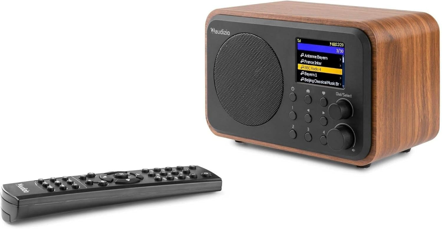 Portable DAB+/WiFi Internet Radio with Bluetooth, FM & Dual Alarm