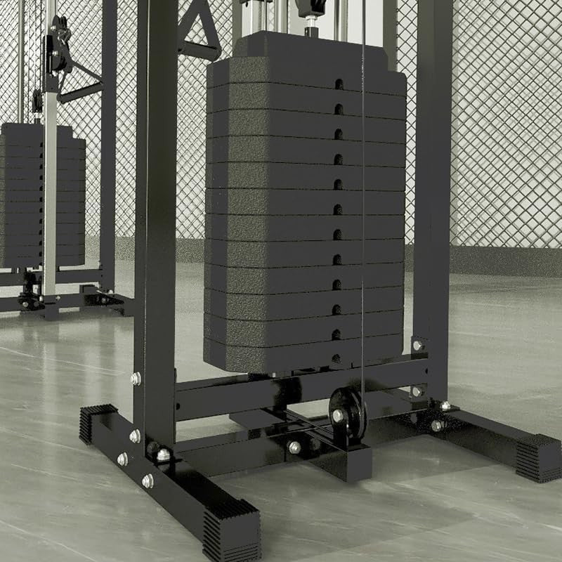 Cable Crossover Machine 150KG Weight Stack Pull Up Bar Home Gym