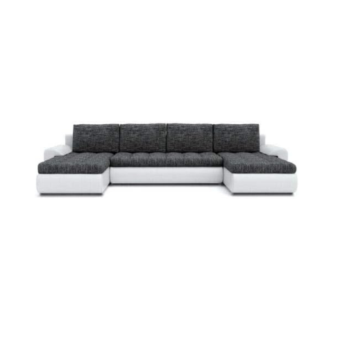 Modern Corner Sofa Bed with Chaise Storage L-Shape 250x150cm Dark Grey.
