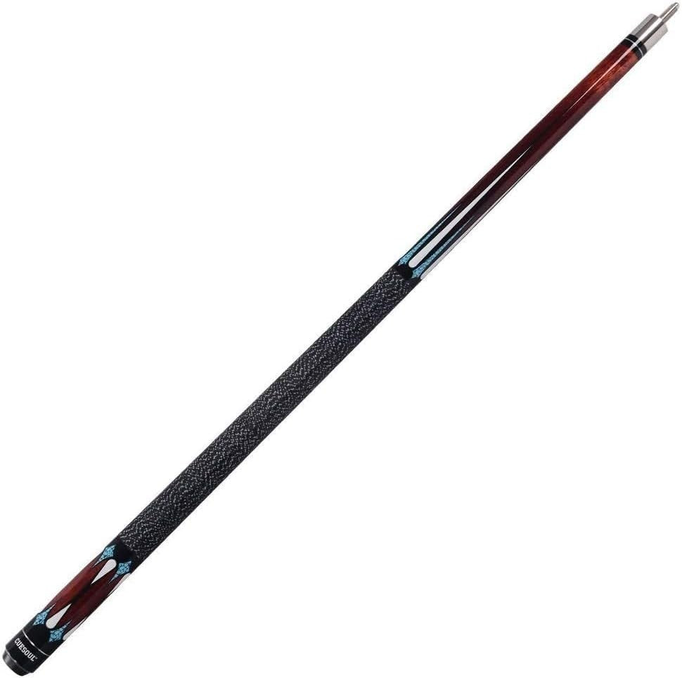 58” Maple Pool Cue 11.5mm Layered Tip 1/2 Joint Irish Linen 19oz