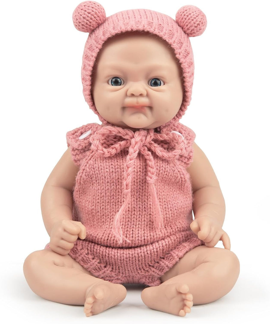 12in Full Silicone Baby Doll Lifelike Newborn Weighted Real Feel