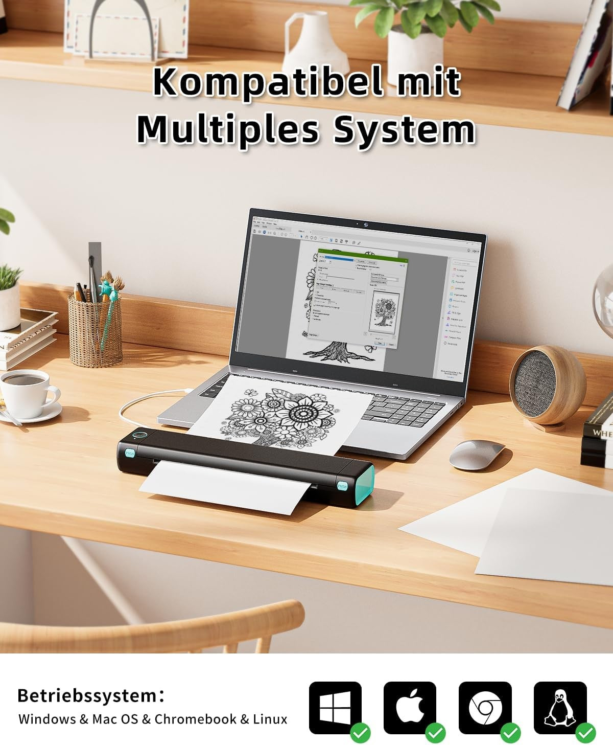 Portable A4 Thermal Printer Bluetooth Mobile Printer – Phomemo M08F