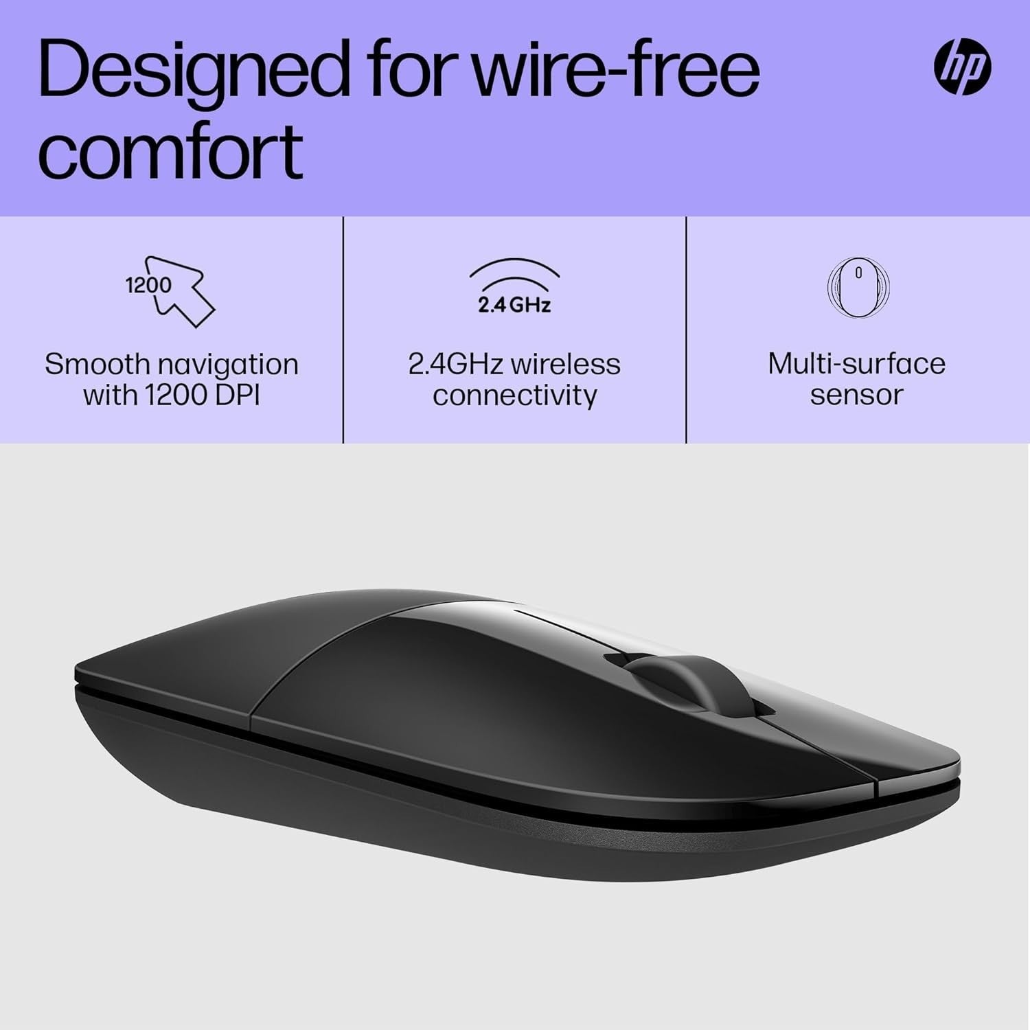 Ultra Slim Wireless Mouse 1200 DPI USB Quiet Click Travel Laptop PC