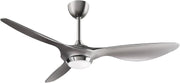 Reiga 132cm Smart Ceiling Fan Remote Silver Blades Dimmable LED