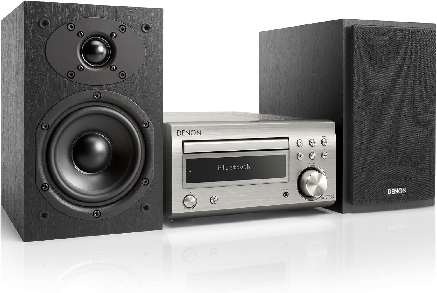 Hi-Fi Stereo System CD Player Bluetooth 2x30W DAB+ Tuner Optical Input Silver