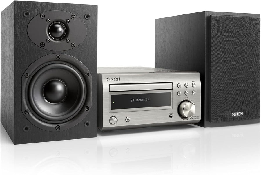 Hi-Fi Stereo System CD Player Bluetooth 2x30W DAB+ Tuner Optical Input Silver