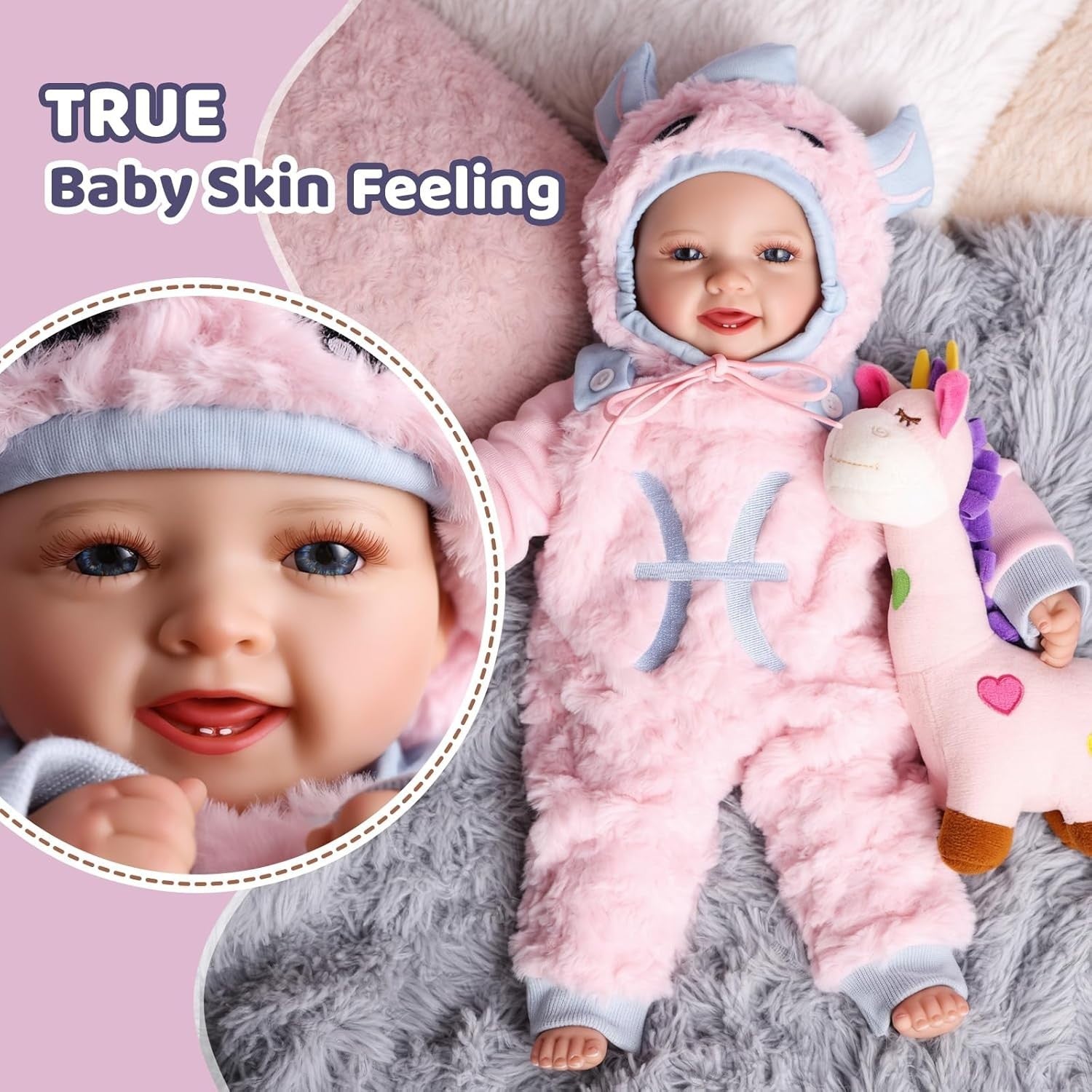 17 Inch Soft Body Baby Doll Realistic Newborn w Accessories Gift
