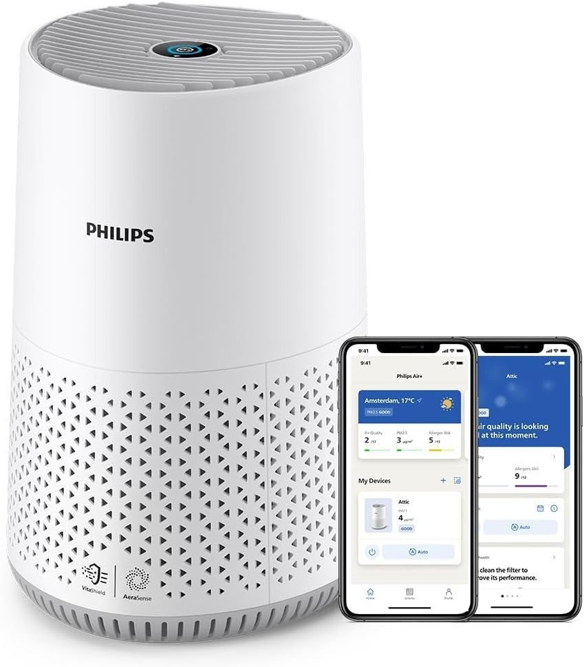 Ultra Quiet Air Purifier 44m² HEPA 99.97% Allergy Relief App Control