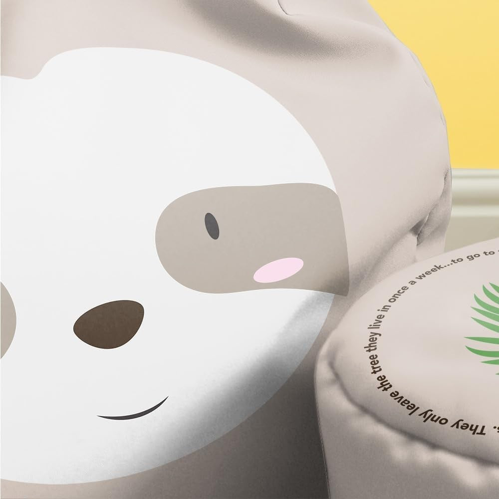 Kids Sloth Bean Bag Chair Toddler Seat Washable Soft Animal Pouffe