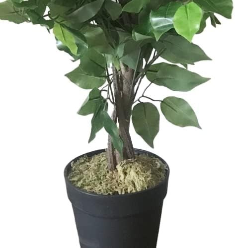 60cm Artificial Ficus Plant in Pot Lifelike Indoor Green Decorative Tree Home