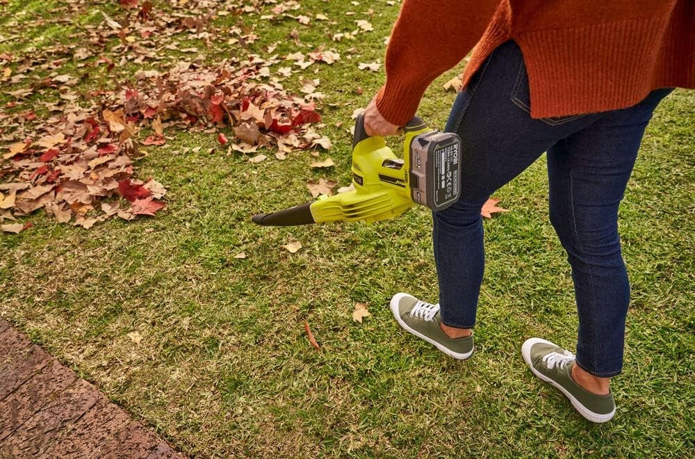 18V Cordless Leaf Blower Lightweight Garden Air Blower 245km/h Tool Only