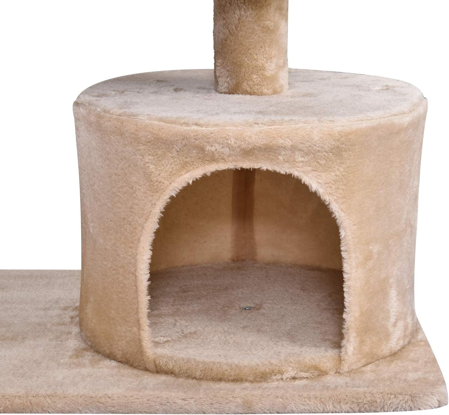 Cat Tree Tower Indoor with Condo Scratching Post Platform 81cm Beige
