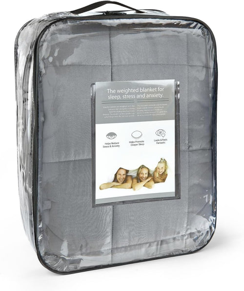 5kg Weighted Blanket Grey 50x60" (127x152cm) Soft Polyester for Sleep