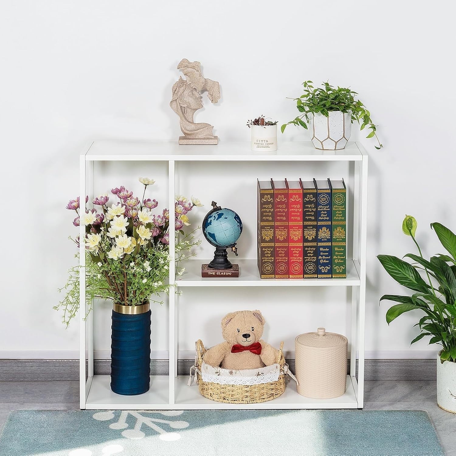 3 Tier Metal Console Table with Shelves - Space-Saving, Durable, Multi-Use