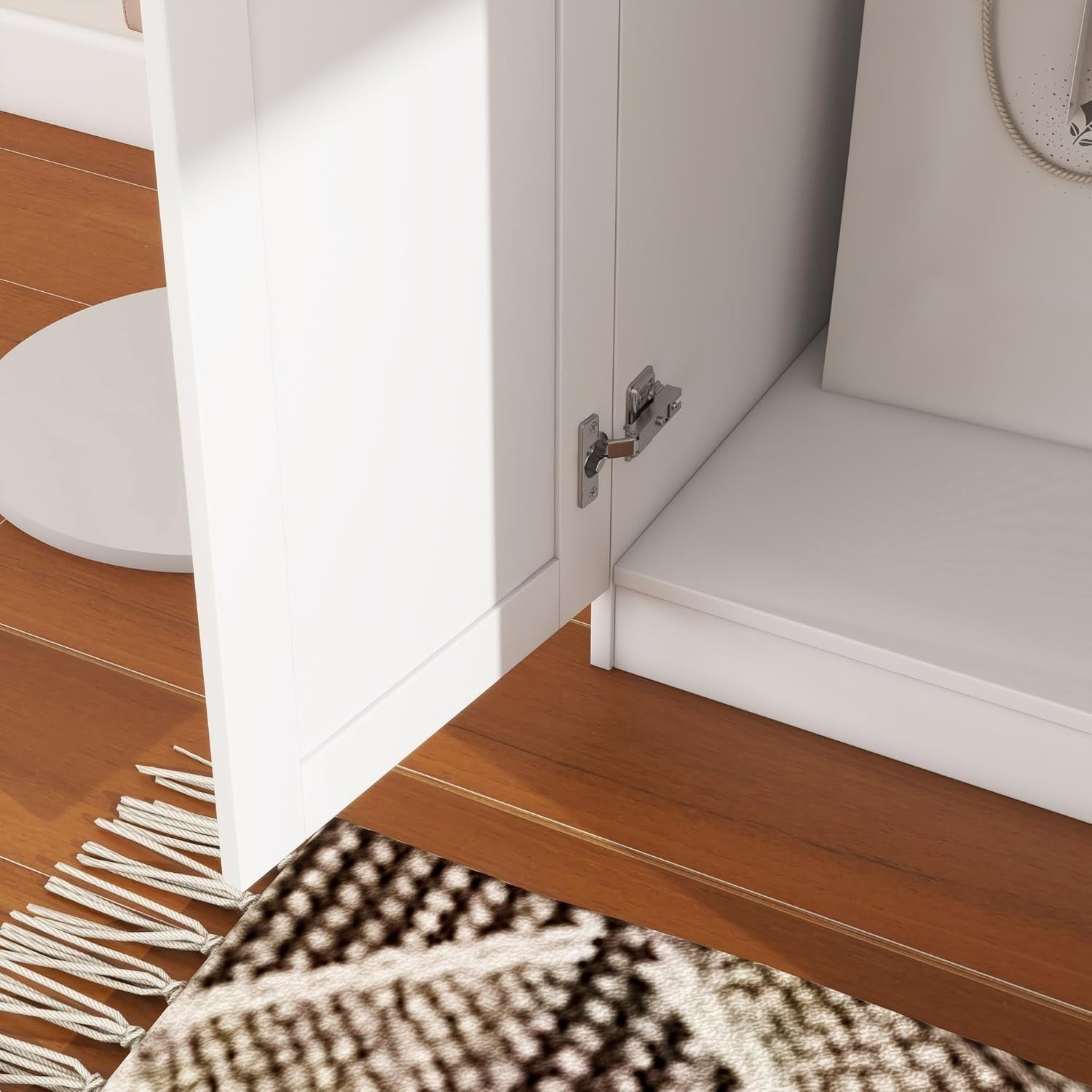 2 Door Wardrobe with Storage Shelf & Hanging Rail - Durable Engineered Wood