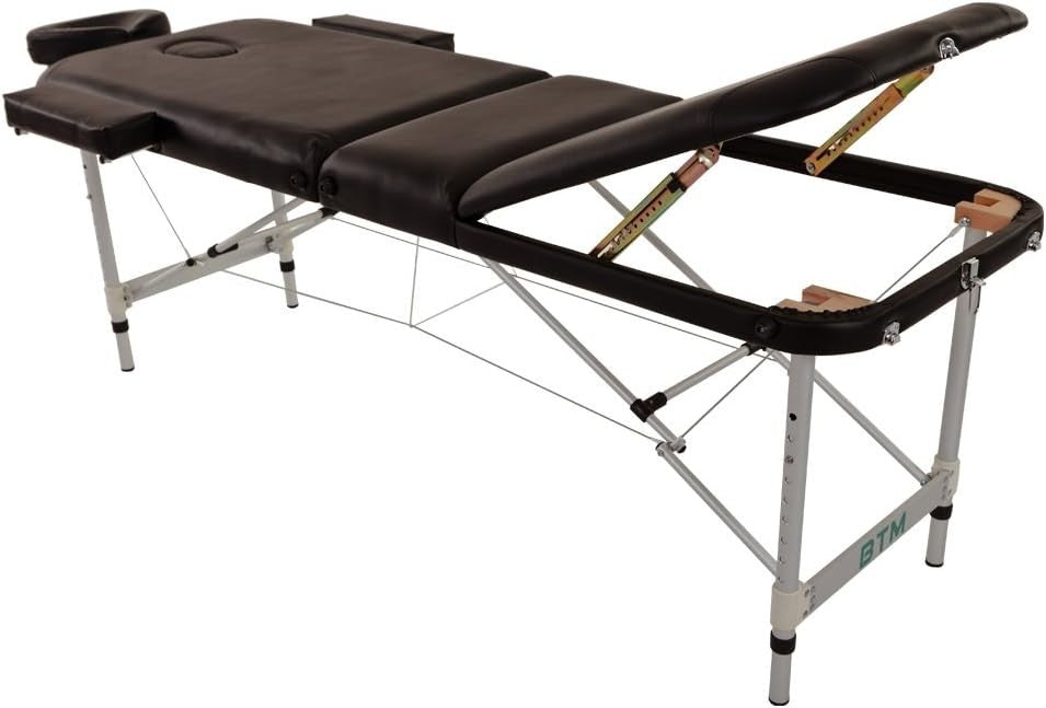 Foldable Adjustable Massage Table Portable Therapy Spa Bed With Headrest