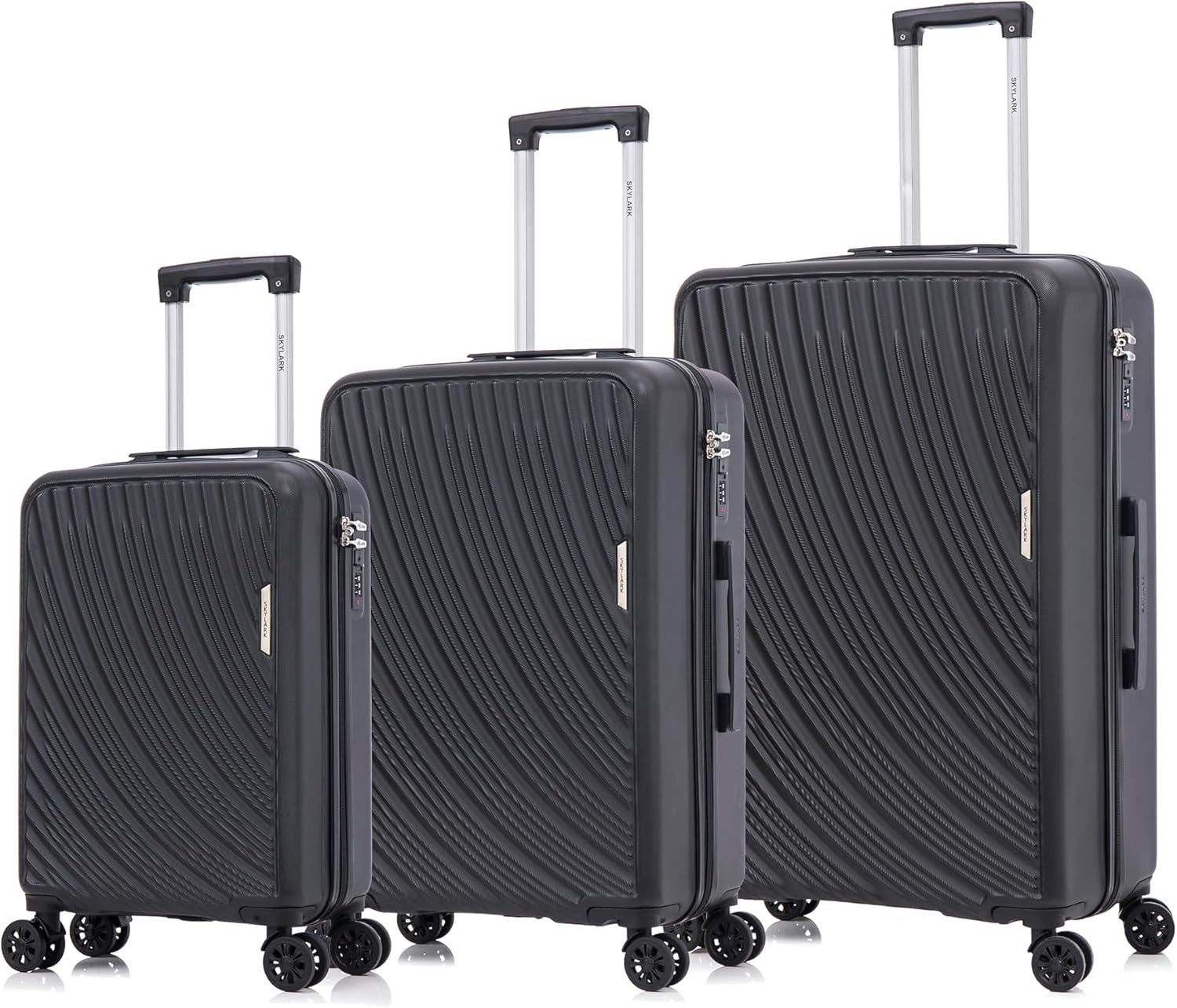 Lightweight Medium Check In Suitcase 24 Inch ABS Hard Shell 4 Spinner